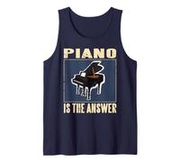 Piano Solves Every Problem in Life Including Hard Questions Tank Top
