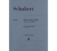 Piano Sonata B flat major D 960 piano Schubert G. Henle Verlag Paperback