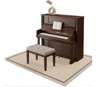 Piano Soundproof Rug, Hardwearing Non Slip Chair Mat for Hardwood Floor, Modern Computer Chair Mat(200x200cm)
