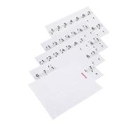 Piano Stickers for 88 Key Keyboards Removable Complete Notes with Numbers Transparent and Colourful(Transparent)