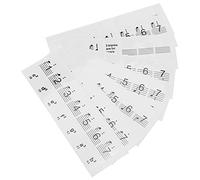 Piano Stickers Transparent Musical Notation Keyboards Labels for Kids Beginner Learning Suitable Electronic Hand-Rolled Removable Plastic