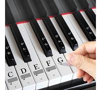Piano Stickes Keyboard Key Note: Removable Piano Keyboard Note Labels - Piano Keyboard Note Stickers for Kids Beginners (Black White)