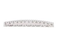 Piano String Gauge with Clear Scales, Metal Measuring Ruler for Guitar Ukulele Stringed Instrument, Lightweight and Portable Musical Instrument Tool