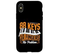 Piano Teacher Pianist 88 Keys 10 Fingers No Problem Case for iPhone X/XS