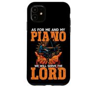 Piano Teacher Pianist Faith Christian Cross As For Me And My Case for iPhone 11