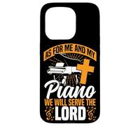 Piano Teacher Pianist Faith Christian Cross As For Me And My Case for iPhone 15 Pro