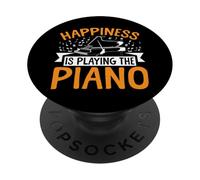 Piano Teacher Pianist Happiness Is Playing The Piano PopSockets Adhesive PopGrip