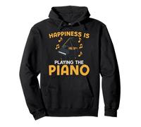 Piano Teacher Pianist Happiness Is Playing The Piano Pullover Hoodie