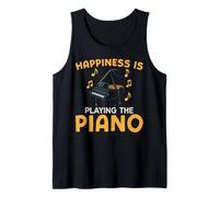 Piano Teacher Pianist Happiness Is Playing The Piano Tank Top