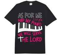 Piano Teacher Pianist Keyboard As for Me and My Piano We Comfort Colors Adult Heavyweight T-Shirt