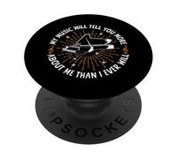 Piano Teacher Pianist My Music Will Tell You More About Me PopSockets Adhesive PopGrip