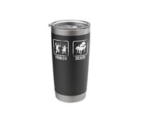 Piano Teacher Pianist Problem Solved Stainless Steel Insulated Tumbler