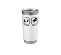 Piano Teacher Pianist Problem Solved Stainless Steel Insulated Tumbler