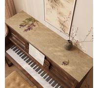 Piano Top Runner Mat for Most Upright Pianos, Dust & Scratch Protection Piano Protector Dust-Proof Covers, Customizable PVC Leather Piano Runner Mat(Style-3,18x76in)