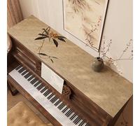 Piano Top Runner Mat for Most Upright Pianos, Dust & Scratch Protection Piano Protector Dust-Proof Covers, Customizable PVC Leather Piano Runner Mat(Style-1,14x56in)