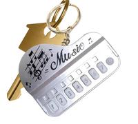 Piano Toy Keychain, Creative Keychain with Lights and Sounds for Kids Piano Beginners Musical Instrument Mini Gift Accessory Fun Learning Toy for School Bag Backpack Purse Decoration