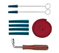 Piano Tuner Tool Kit, 8 Pcs Universal Piano Tuning Tools Set with Temperament Strip, Tuning Wrench and Mute Strips for Professionals