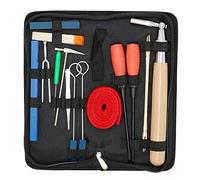 Piano Tuning Kit 16Pcs Professional Piano Tuners Tools Set Wrench Hammer Mute Fork Screwdriver Belt Tweezers Clip