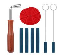 Piano Tuning Wrench Hammer Tool Kit 2 Rubber Mutes 4 Rubber Mutes with Handle Starter Pack for Piano DIY Fixing Set