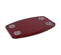 Piano Varnis Oak RV Table Top 600x380x30mm with 4 Cup Holders for Yacht Removable Rec Table Top for RVs Ideal Table Top for Dining and Relaxing On-The-Go