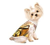 Piano Violin Music Notes print Dog Clothes T Shirts for Small Dogs Breathable Puppy Kitten Dog Shirts for Pet Dogs Cats