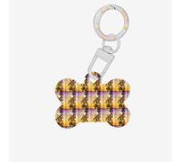 Piano Violin Music Notes Printing 1 Pc Dog Bone Shape Id Tags Double Sided with Key Ring Craft for Pets
