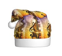 Piano Violin Music Notes Printing Christmas Hat Great For New Year Annual Ceremonies Festive Gatherings Party Caps Accessory