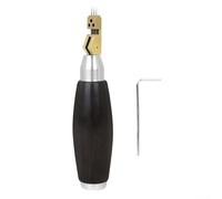 Piano Voicing Hammer with Rotatable Head & 3 Needles - Essential Tuning Tool for Keyboard Repair - 15cm Metal Wood Build