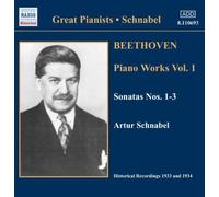Piano Works Vol 1, Sonatas 1-3 (Schnabel) (CD) Album (US IMPORT)