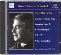 Piano Works Vol. 3: Sonatas Nos. 7, 8, 9 and 10 (Schnabel) (CD) (US IMPORT)