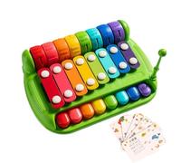 Piano Xylophone for Kids | 8-Key Multicolored Educational | Music Learning Xylophone Piano, for Boys Girls Over 6 Months Bedroom Living Room Kindergarten Cradle