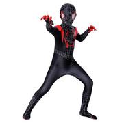 Pianocean kids Hero Spider Costume, 3D Print Spider Jumpsuit, Bodysuit Costume with Mask, Halloween Cosplay Masquerade Costumes, Party Fancy Dress Jumpsuit L