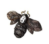 PIANPIAN CAREG Jewelry Large Bee Rhinestone Brooch Christmas Jewelry Ladies Headscarf Pin And Brooch Bijoux Ladies Brooch Pin Durable (Color : Grigio)