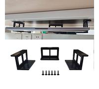 PIAOLGYI Under Desk Laptop Holder Mount with Screw,Bracket Devices Upto 1.9" Under Desk Mount for PS4,Cable Box,MacBook,Laptop & More (Plastic)