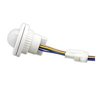 Piarktoy Mini PIR Infrared Motion Sensor Detection 220V Adjustable Time Infrared Automatic LED Light