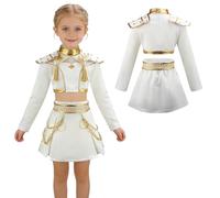 Piashow Anime Cosplay for Children, Halloween Costume Children for Girls Groups Stage Performance Birthday Christmas Carnival Fancy Dress Dress Up Party - Two Piece Set for Girls (140)