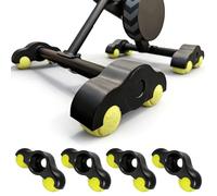 Piashow Pack of 4 Rocker Plate Feet for Wahoo Kickr Core Roller Trainer with 8 Tennis Balls, Portable Rocker Plate Bicycle Trainer, Indoor Cycling Snap Rocker Feet Adapter