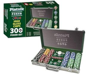 Piatnik 7903 "300 Chips - High Gloss Poker Set in Aluminum Case