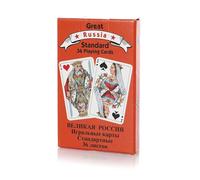 Piatnik Great Russia Standard - 36 Playing Cards in Russian Design, Jack Lady King Illustrated, Ace Marked with "T", Ideal for Durak, Skat, Jass and Much More