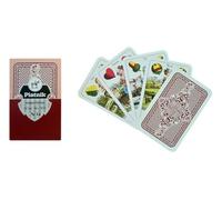 Piatnik Premium Hungarian Playing Cards, Traditional 32-Card Deck, Red Back Design, Magyar Kartya No.1813, for Classic Card Games