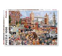Piatnik Tower Bridge 1000-Piece Jigsaw Puzzle - Illustrated by François Ruyer - Fun & Detailed London City Puzzle Featuring Iconic Landmarks & Quirky Characters