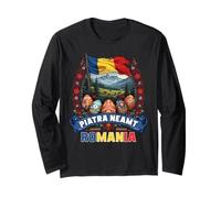 Piatra Neamt Romania Vacation Travel Souvenir Romanian Flag Long Sleeve T-Shirt