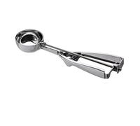 Piazza 30040 030040 Ice-Cream Scoop, 4.7 cm Diameter, 1/40 litres Capacity, Stainless Steel, Silver
