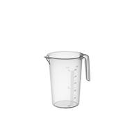 PIAZZA - Professional Measuring Jug in Plastic with Open Handle, Capacity 0.5L, Jug for Water and Food Liquids, Graduated Measuring Cup for Weighing Food with Kitchen Scale, Made in Italy
