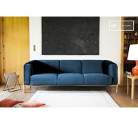 PIB 3-seater blue velvet sofa Viela