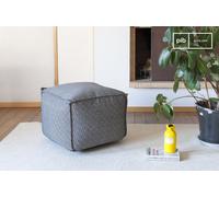 PIB Big black-white Pouf Cabourg