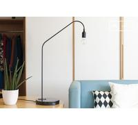 PIB Black marble table lamp, Scandinavian style, 35x25x86 cm, refined minimalist design