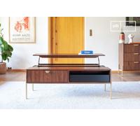 PIB Dark wood lift-top coffee table Aurora