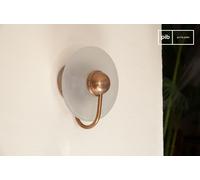 PIB Glass and gold brass wall sconce Graham