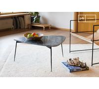 PIB Green marble tripod table, Scandinavian style, 84x67x37 cm, original and elegant design